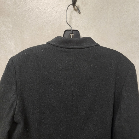 Harris/Wallace Wool Blend Full Zip Front Black Jacket Size 8 - Picture 4 of 9